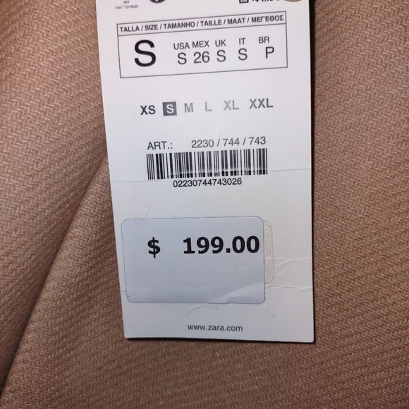 Zara woman's fitted wool blendbcoat double breasted - Picture 2 of 2